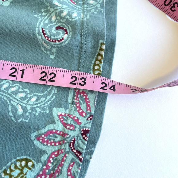 Tea Collection Girls Dress Size 5 Green Floral Print Knit - Picture 4 of 4